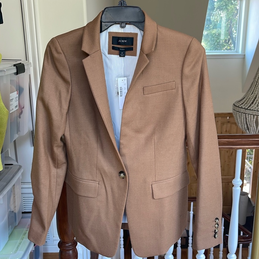 J. Crew Regent blazer in wool. NWT. Sz 2